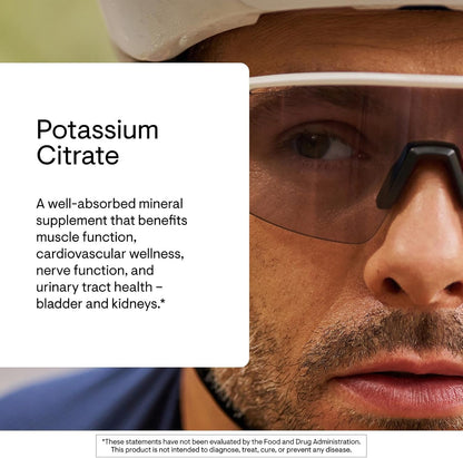 Thorne Potassium Citrate Supplement Facts Label
