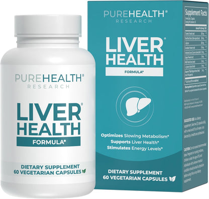 Liver Health Supplement Bottle Side View 1