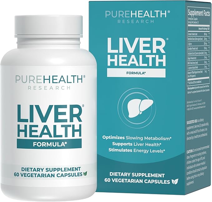 Liver Health Supplement Bottle Front View